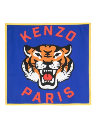 Kenzo タイガーモチーフ スカーフ | ブルー | FARFETCH JP Kenzo タイガーモチーフ スカーフ | ブルー | FARFETCH JP