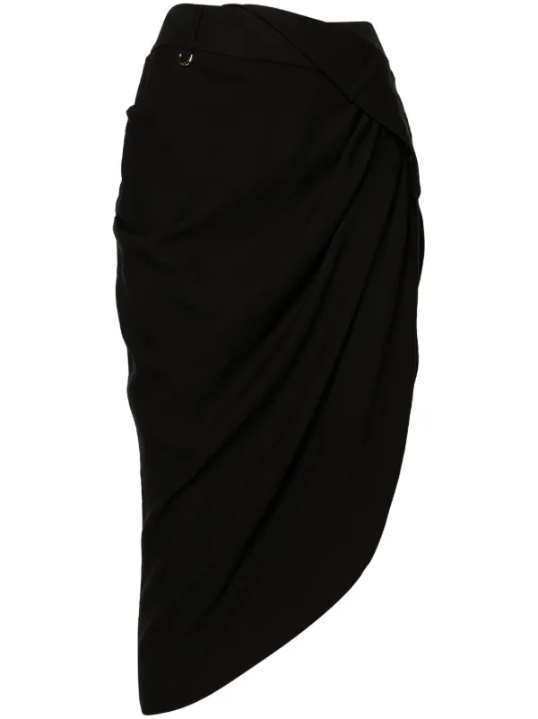 【Jacquemus】 Laミニ Jupe Saudade drapedミニスカート Jacquemus La Mini Jupe Saudade Draped Skirt | Blue | FARFETCH