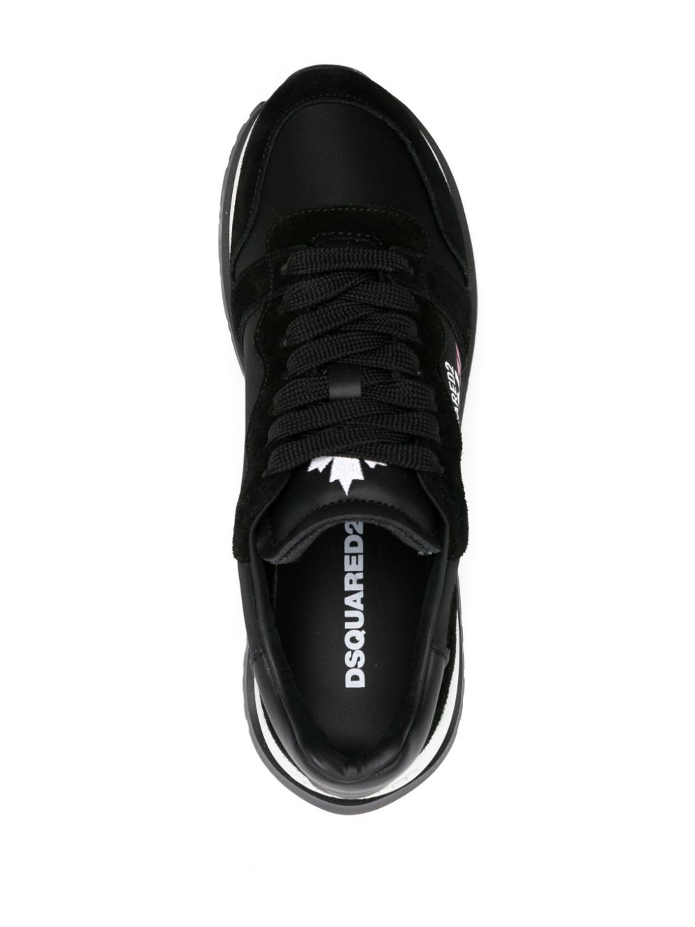 Shop Dsquared2 Running Logo-print Sneakers In Black