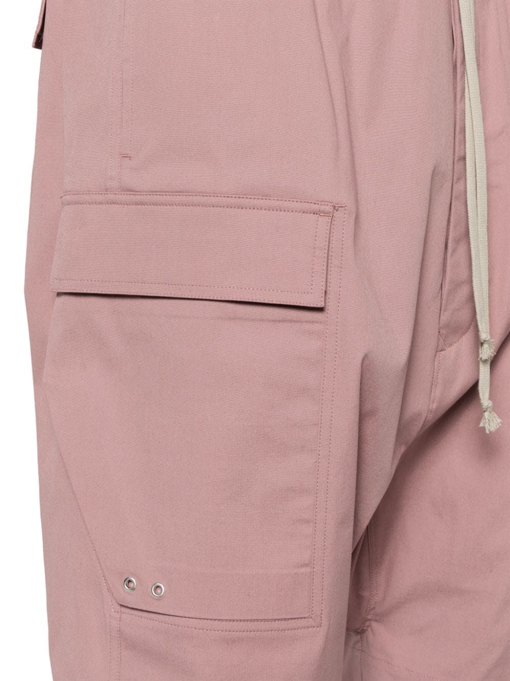 Shop Rick Owens Drawstring-waist Cargo Shorts In Pink