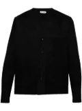 BODE Dumas floral-embroidered twill overshirt - Black