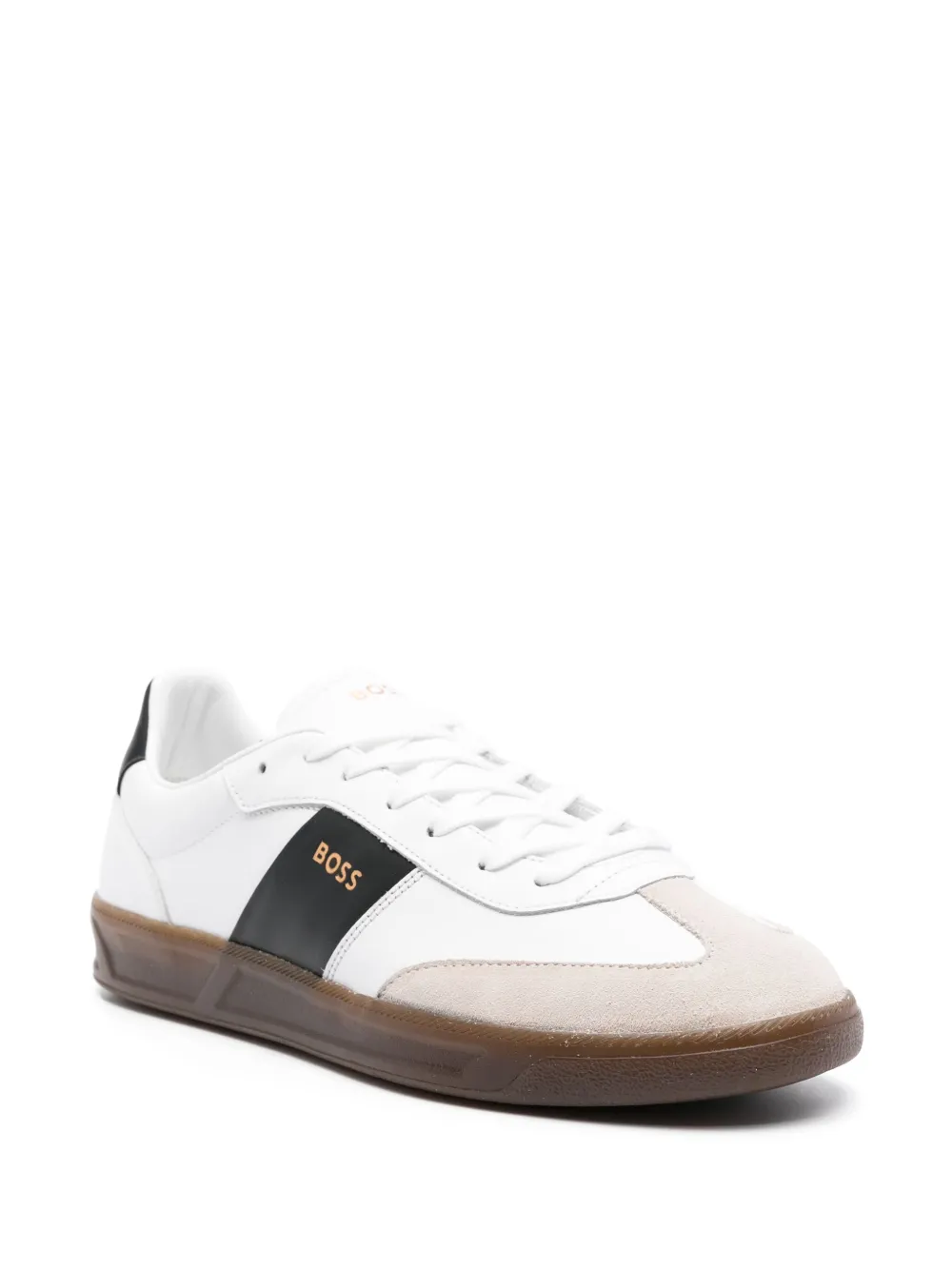 BOSS Leren sneakers - Wit