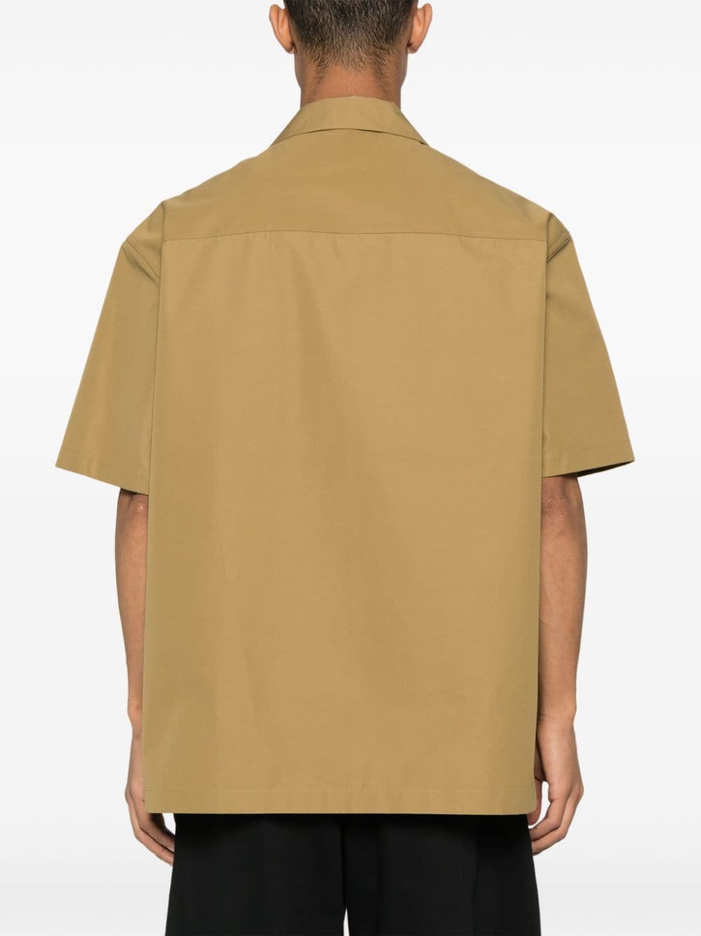 Shop Jil Sander Short-sleeve Cotton Shirt In Green
