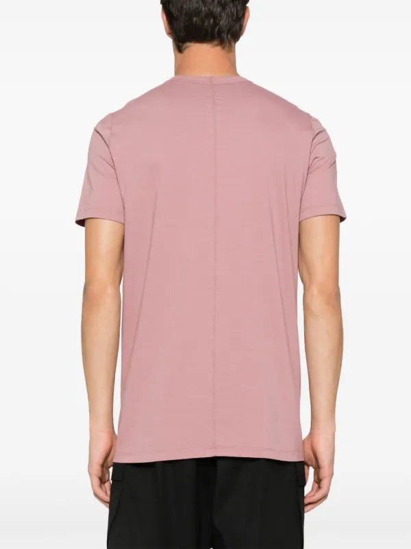 Rick Owens クルーネック Tシャツ ピンク Rick Owens Panelled Cotton T-shirt | Pink | FARFETCH