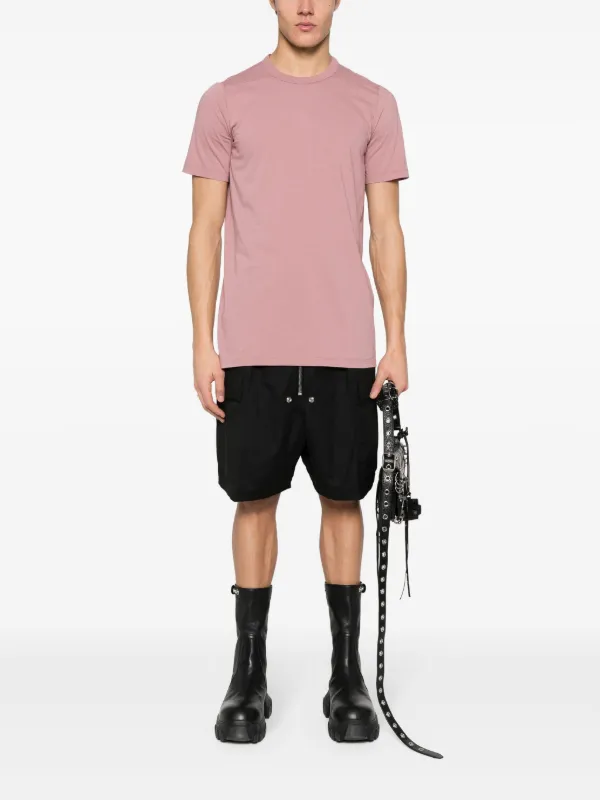 Rick Owens Panelled Cotton T-shirt | Pink | FARFETCH