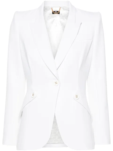 Elisabetta Franchi blazer con logo grabado en los botones