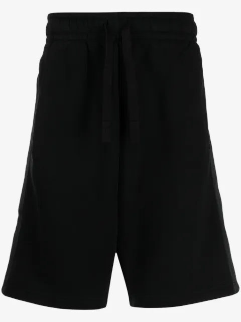 Palm Angels logo-tape cotton track shorts