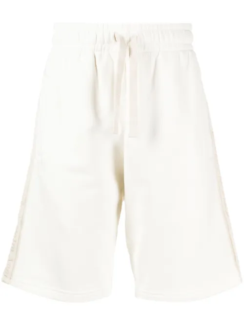 Short de sport en coton à bande logo - Palm Angels - Modalova