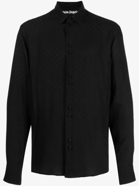 Palm Angels camisa con estampado del monograma