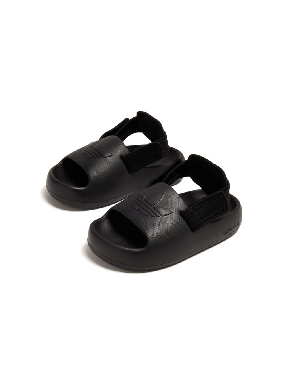 adidas Kids trefoil-motif touch-strap sandals Black