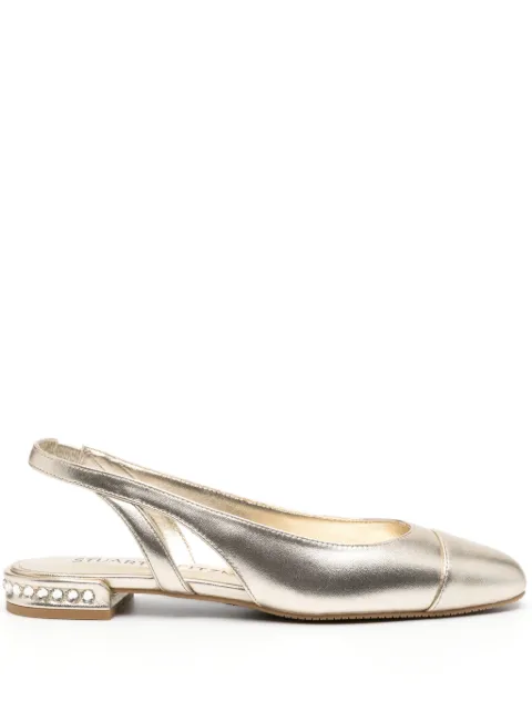 Stuart Weitzman Crystal Slingback ballerina flats