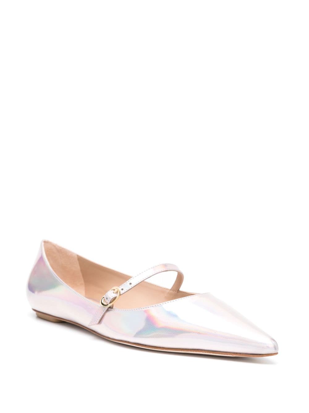 Stuart Weitzman Emilia Mary Jane ballerina shoes - Beige