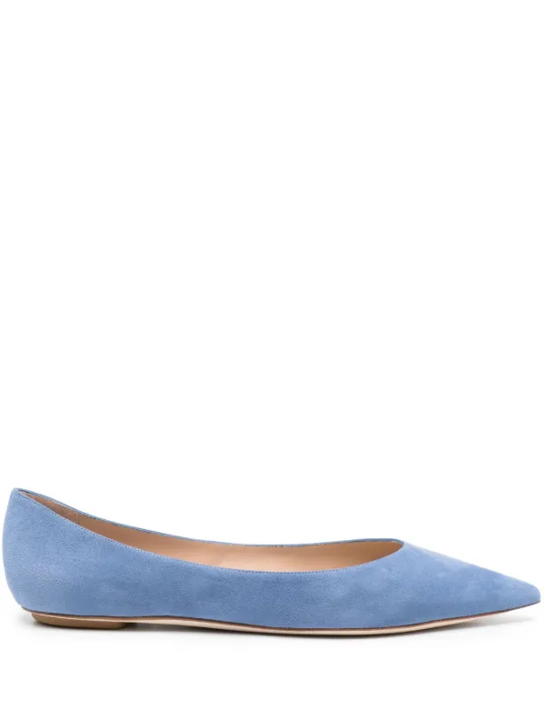 Stuart weitzman cheap suede ballet flats