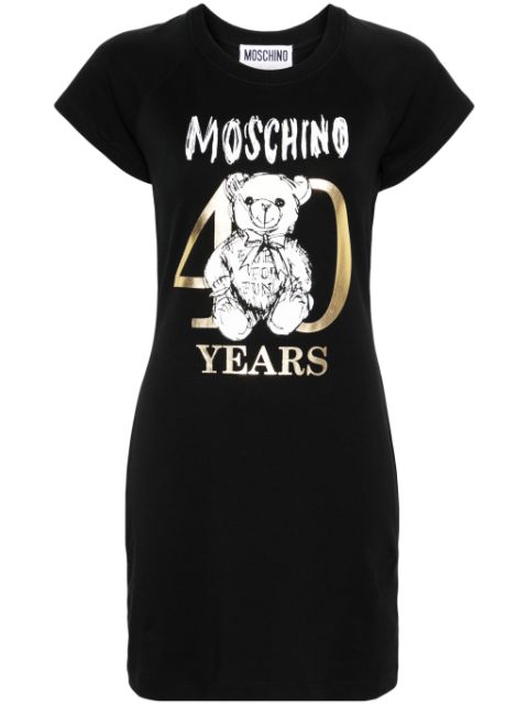 Moschino logo-print cotton T-shirt dress