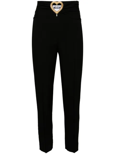 Moschino heart cut-out tailored trousers