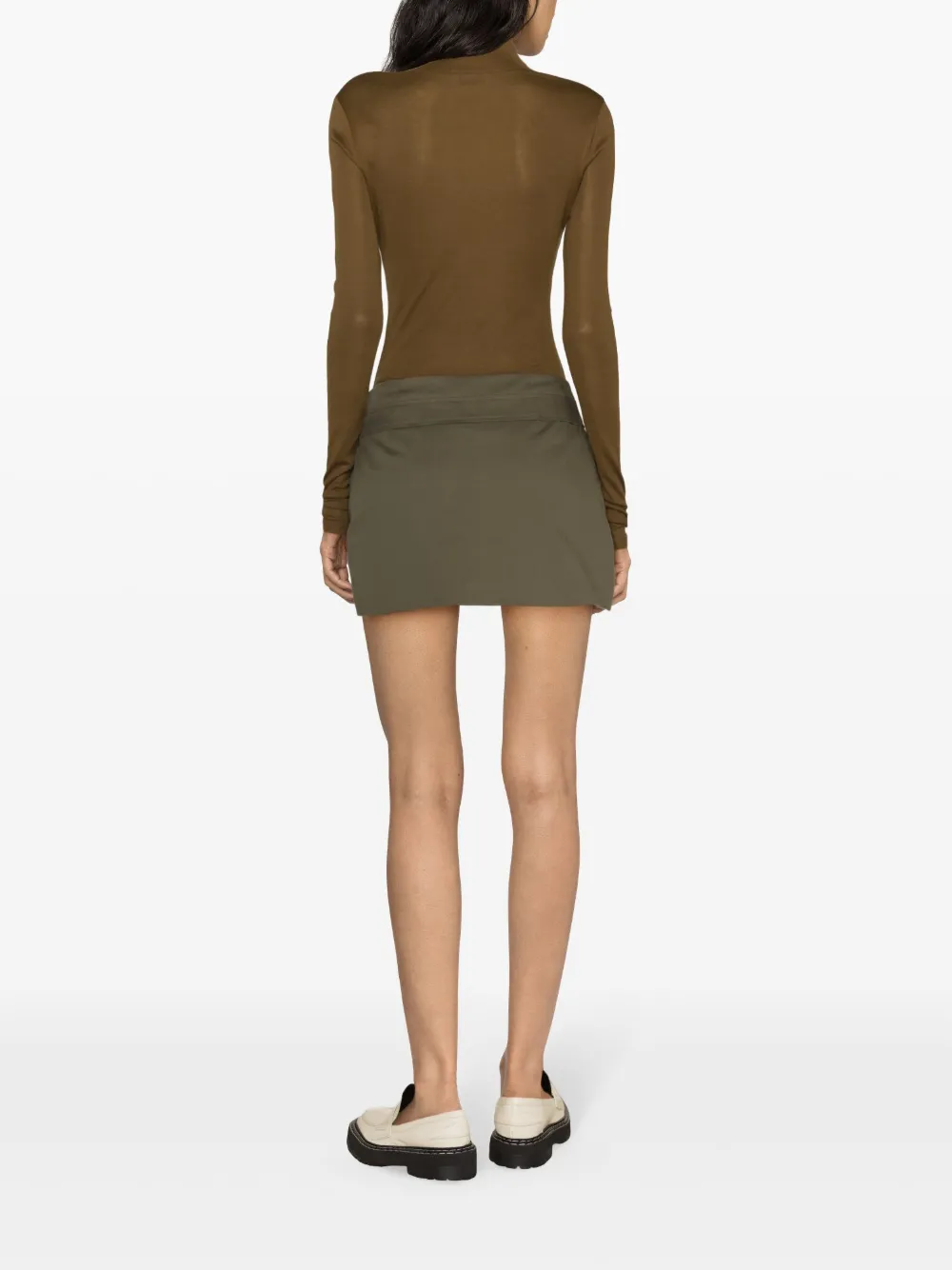 Moschino Mini-rok met hartgesp Groen