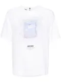 Moschino graphic-print crepe T-shirt - White