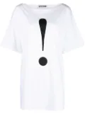 Moschino exclamation mark-print cotton T-shirt - White