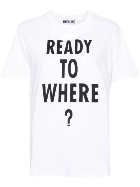 Moschino text-print organic cotton T-shirt