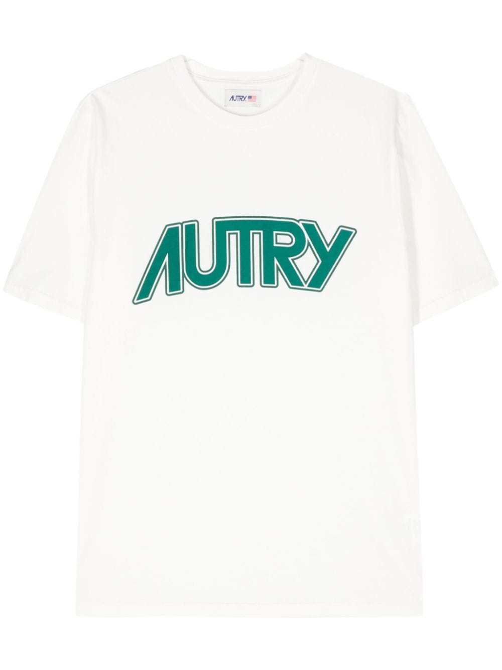 Shop Autry Logo-print Cotton T-shirt In 白色