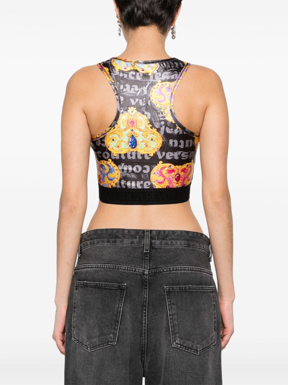 Versace Jeans Couture Cropped top Zwart