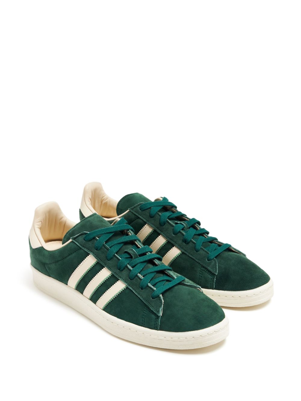 adidas Campus 80s lace-up suede sneakers - Green