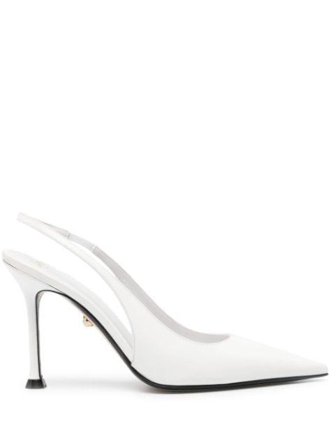 Alevì pointed-toe leather pumps