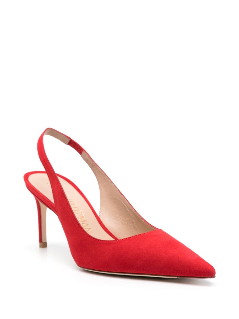 Shop Stuart Weitzman Stuart 75mm Pumps In Red