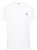 Stone Island Compass-appliqué cotton T-shirt - White
