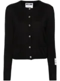 Moschino crystal-embellished cotton cardigan - Black
