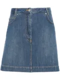 Moschino A-line denim miniskirt - Blue