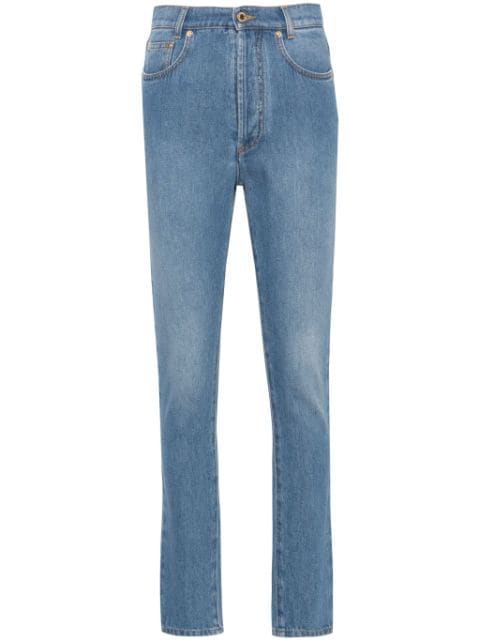 Moschino high-rise slim-leg jeans