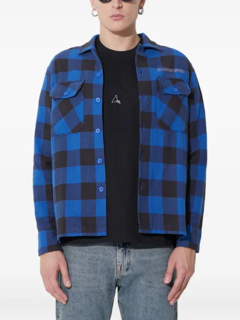 Universal Works checked long-sleeve shirt