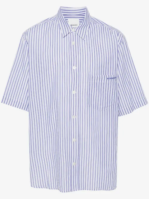 MARANT Labilio striped cotton shirt