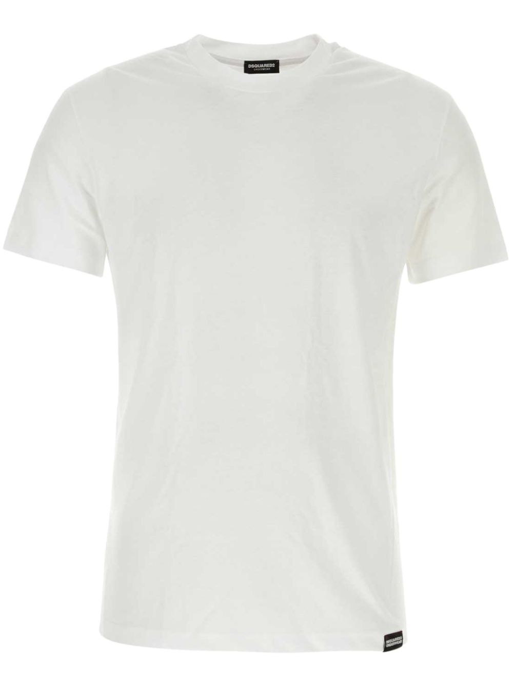 DSQUARED2 Drie T-shirts met logopatch Wit