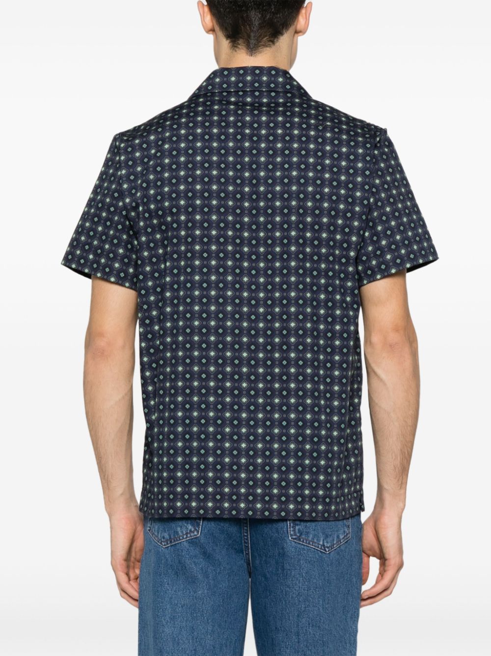 A.P.C. Lloyd geometric-print cotton shirt Men