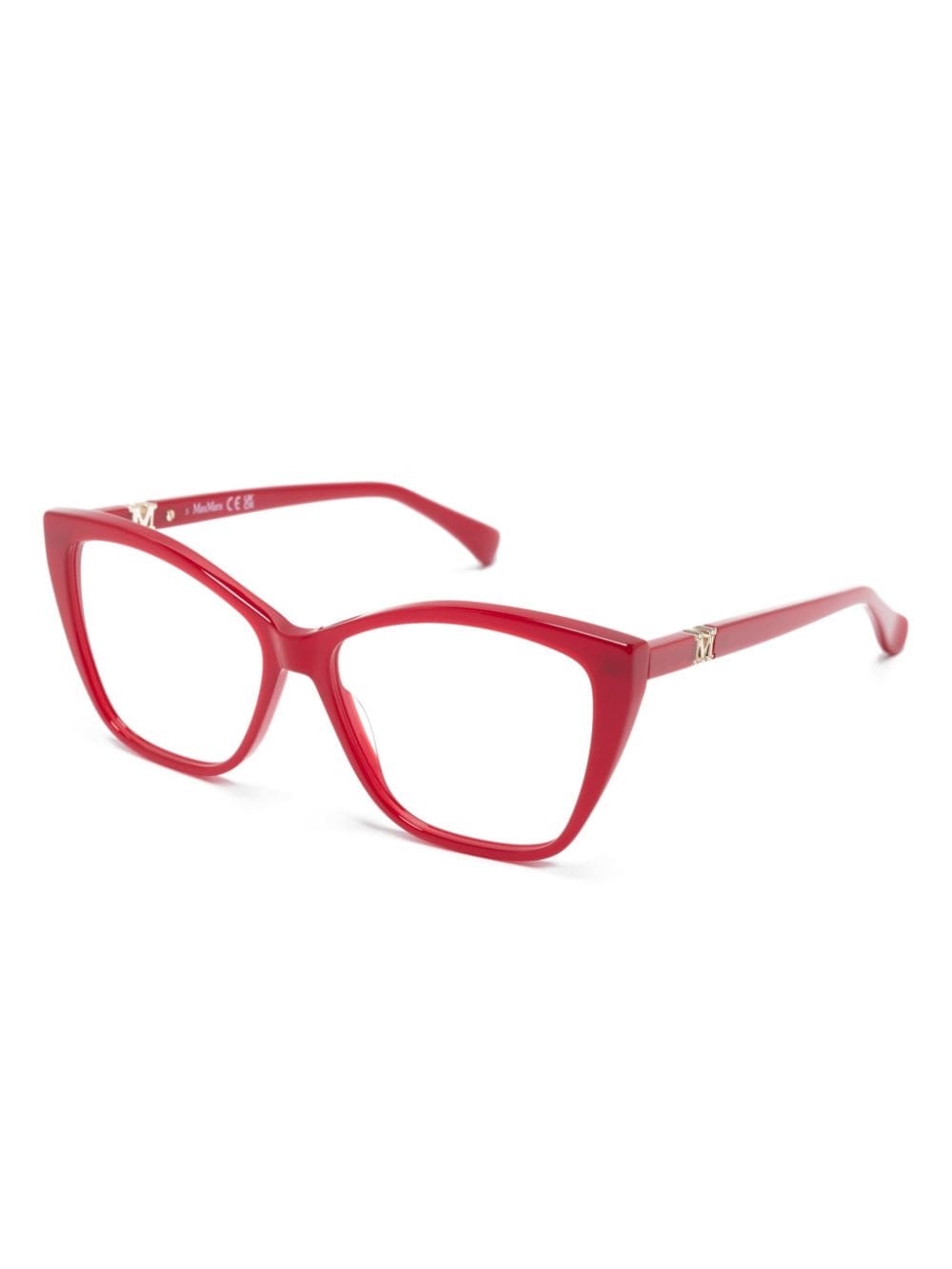 Shop Max Mara Eyewear Cat-eye Frame Glasses In Red