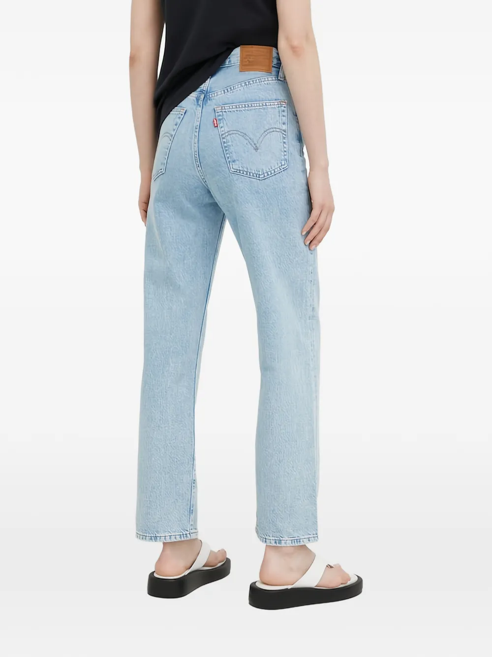 Levi's Ribcage straight jeans Blauw