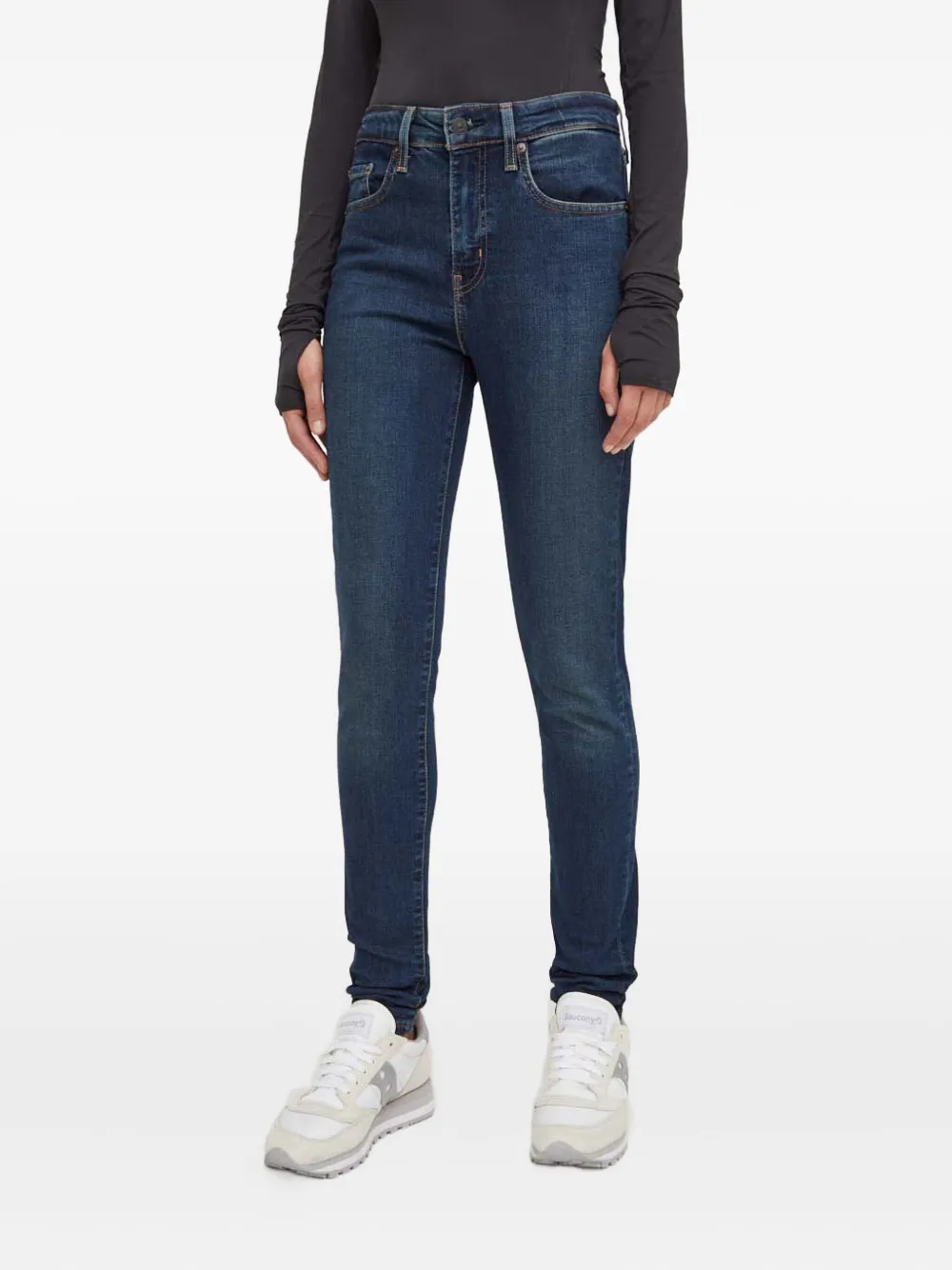 Levi's 721 High Rise Five-pocket Jeans In Blue