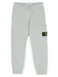 Stone Island Junior Compass-badge cotton track pants - Grey