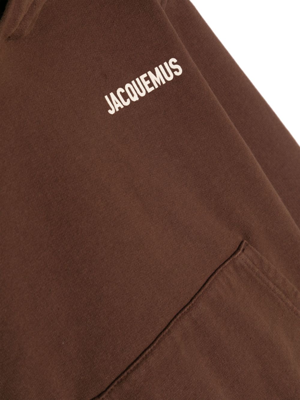 Shop Jacquemus L'enfant Logo-print Hoodie In Brown