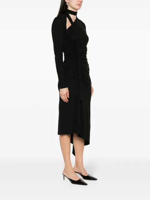 Victoria Beckham cut-out ruched midi dress 1124WDR005229A - 2