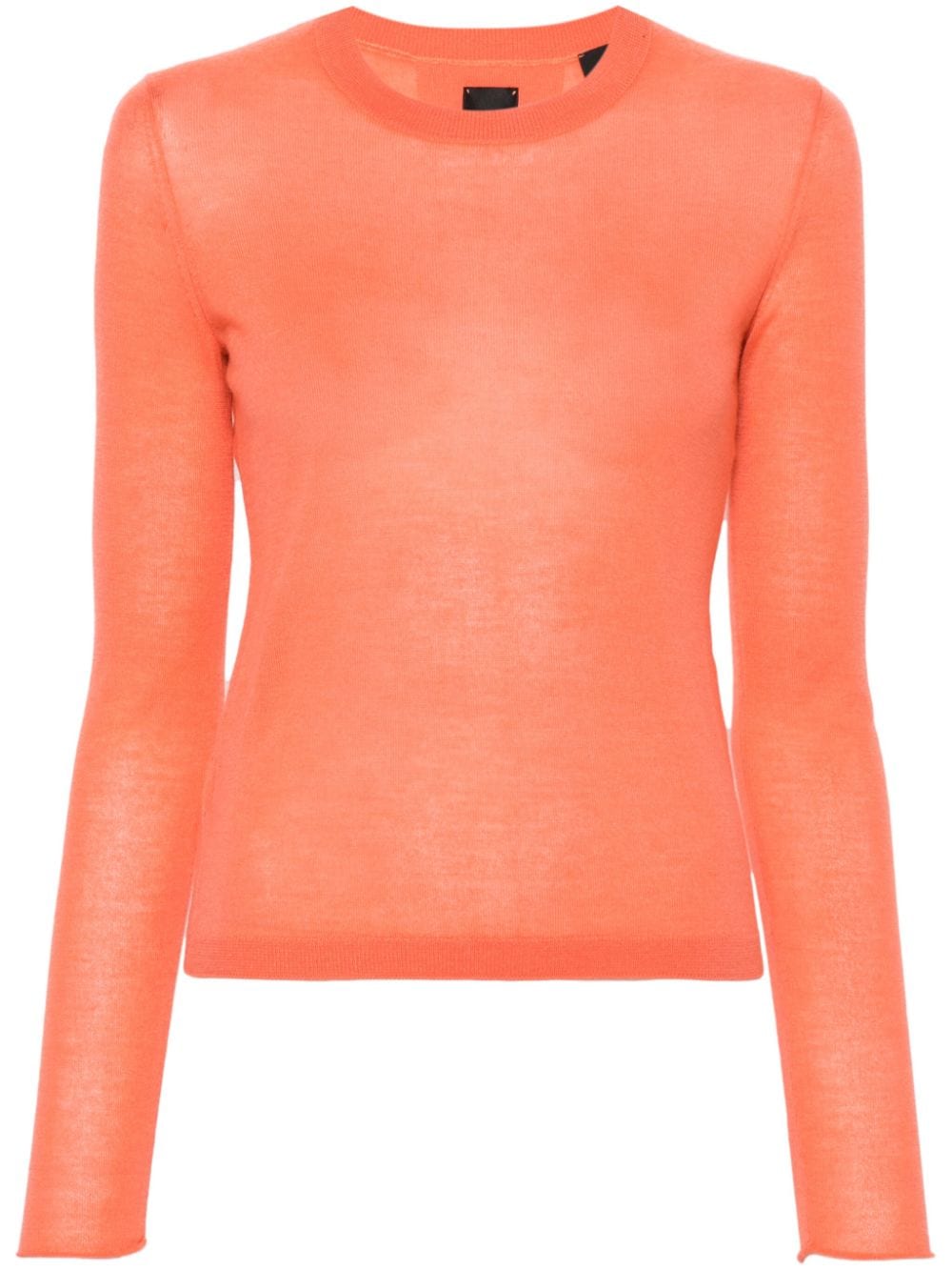 Pinko Long Sleeve Cashmere Jumper In Orange