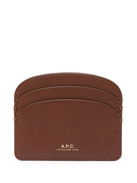 A.P.C. Half-Moon leather cardholder Women