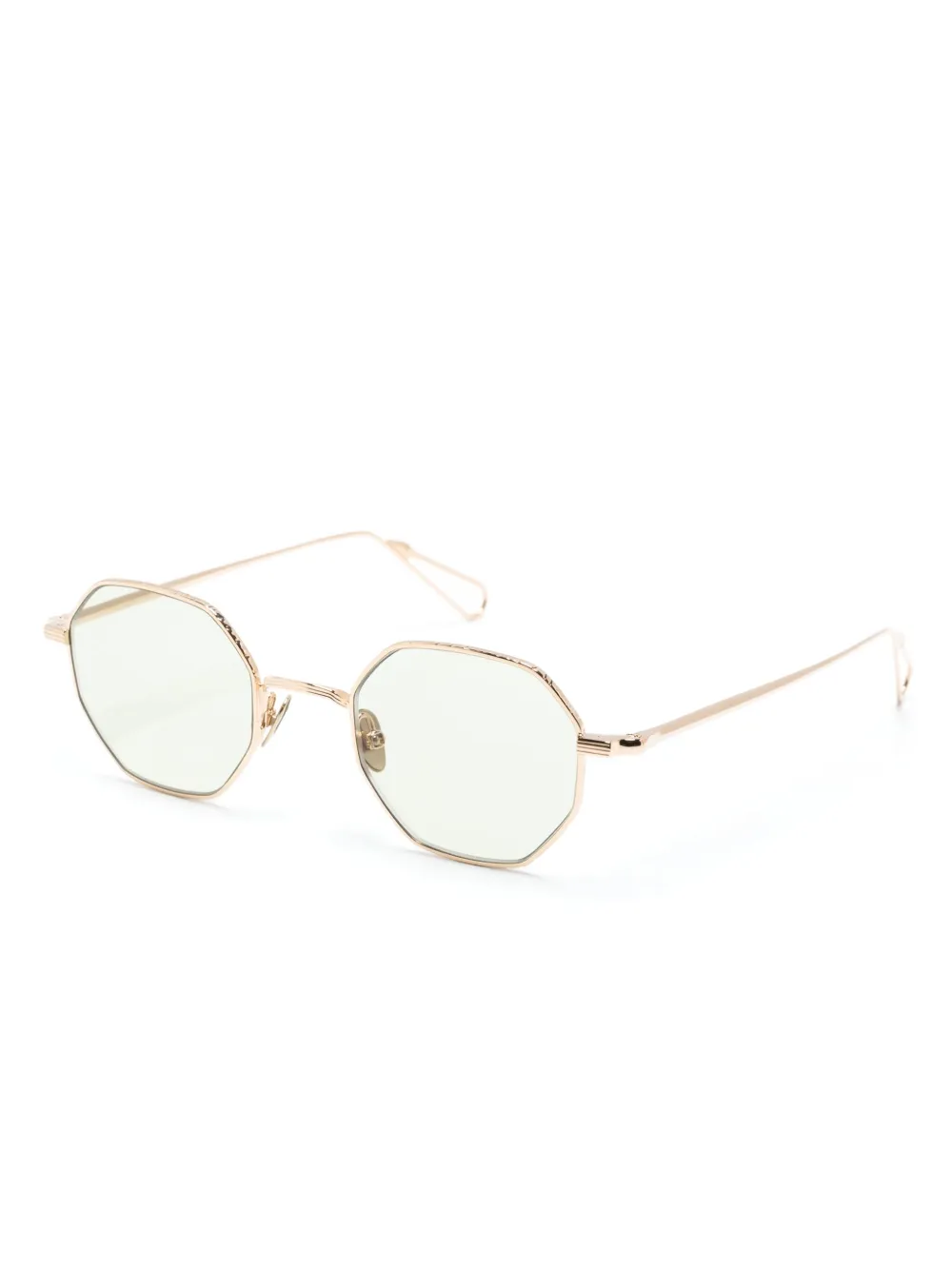 Shop Ahlem Gaillon Geometric-frame Sunglasses In Gold