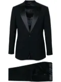 Giorgio Armani contrast wool single-breasted suit - Blue