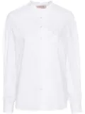 TWINSET scallop-collar cotton shirt - White