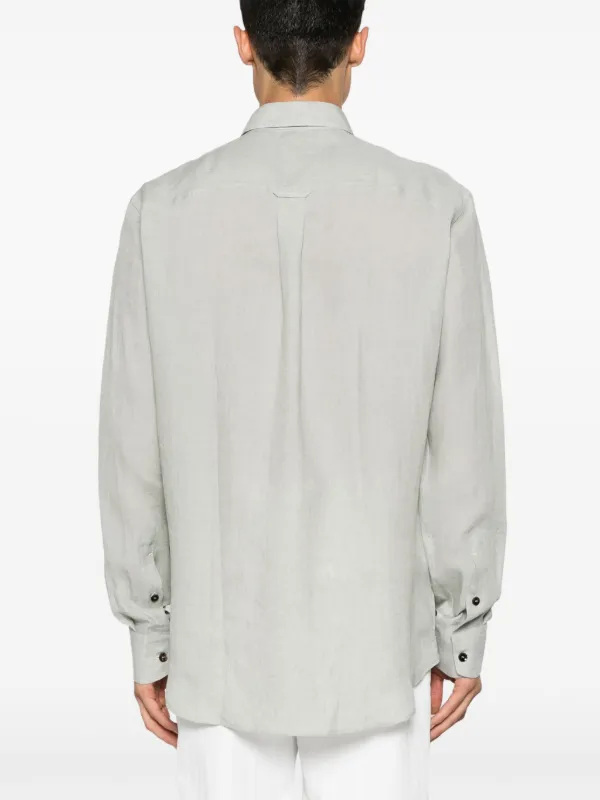 Tシャツ・カットソー Brioni SS25 Military shirt (SCFA0LPCA76 2800) Brioni Military Shirt | Green | FARFETCH JO