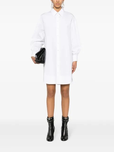 Alexander McQueen cotton-poplin shirtdress 780660QAABC - 1