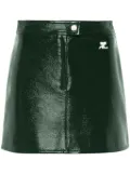 Courrèges Reedition vinyl mini skirt - Green